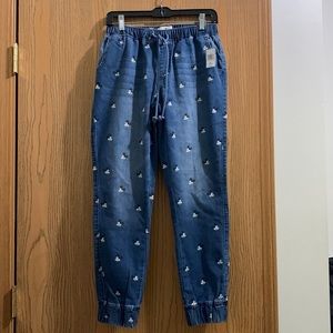 Disney Mickey Mouse Denim Joggers
